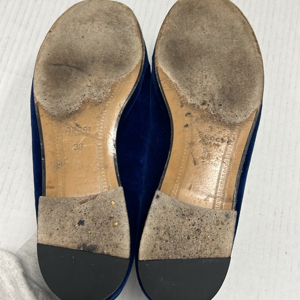 Gucci Jordaa horsebit velvet loafers - Picture 5 of 7